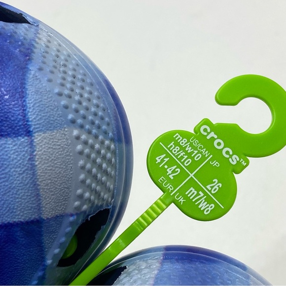 NEW - Crocs - Bath & Body Works Gingham Clog - Blue Multi - M8/W10 - Picture 4 of 9